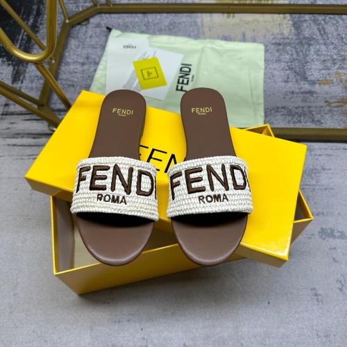 Cheap Fendi Slippers For Women #1210028 Replica Wholesale [$80.00 USD] [ITEM#1210028] on Replica Fendi Slippers