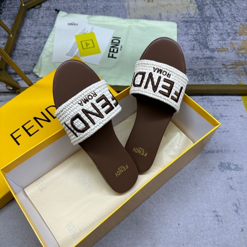 Cheap Fendi Slippers For Women #1210028 Replica Wholesale [$80.00 USD] [ITEM#1210028] on Replica Fendi Slippers