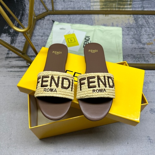 Cheap Fendi Slippers For Women #1210029 Replica Wholesale [$80.00 USD] [ITEM#1210029] on Replica Fendi Slippers