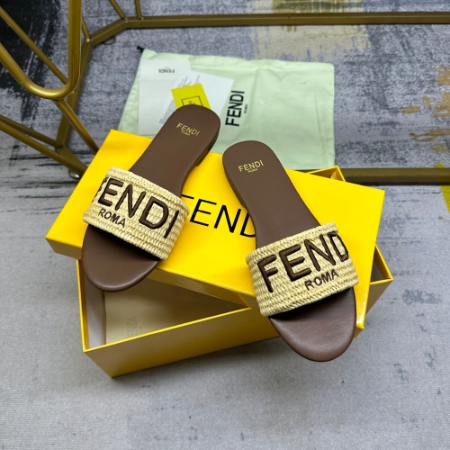 Cheap Fendi Slippers For Women #1210029 Replica Wholesale [$80.00 USD] [ITEM#1210029] on Replica Fendi Slippers