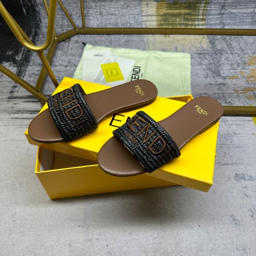 Cheap Fendi Slippers For Women #1210030 Replica Wholesale [$80.00 USD] [ITEM#1210030] on Replica Fendi Slippers