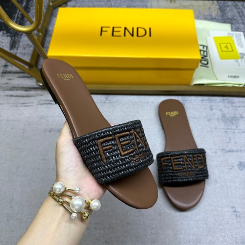 Cheap Fendi Slippers For Women #1210030 Replica Wholesale [$80.00 USD] [ITEM#1210030] on Replica Fendi Slippers