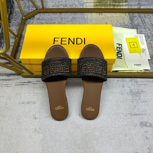 Cheap Fendi Slippers For Women #1210030 Replica Wholesale [$80.00 USD] [ITEM#1210030] on Replica Fendi Slippers