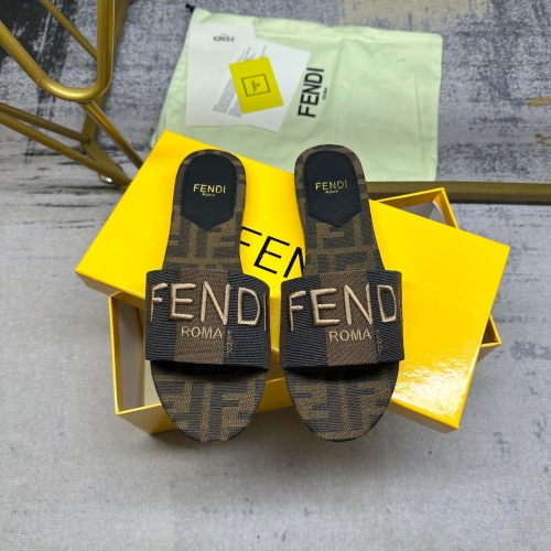 Cheap Fendi Slippers For Women #1210036 Replica Wholesale [$82.00 USD] [ITEM#1210036] on Replica Fendi Slippers