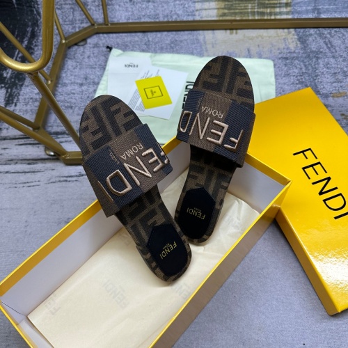 Cheap Fendi Slippers For Women #1210036 Replica Wholesale [$82.00 USD] [ITEM#1210036] on Replica Fendi Slippers