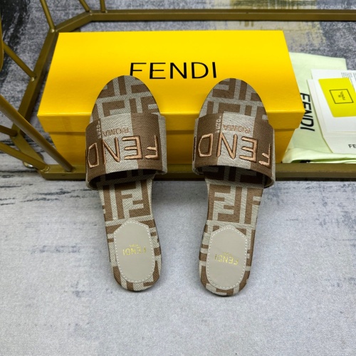 Cheap Fendi Slippers For Women #1210039 Replica Wholesale [$82.00 USD] [ITEM#1210039] on Replica Fendi Slippers