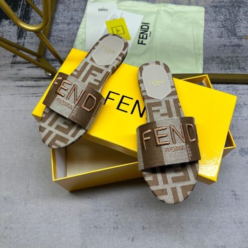 Cheap Fendi Slippers For Women #1210039 Replica Wholesale [$82.00 USD] [ITEM#1210039] on Replica Fendi Slippers