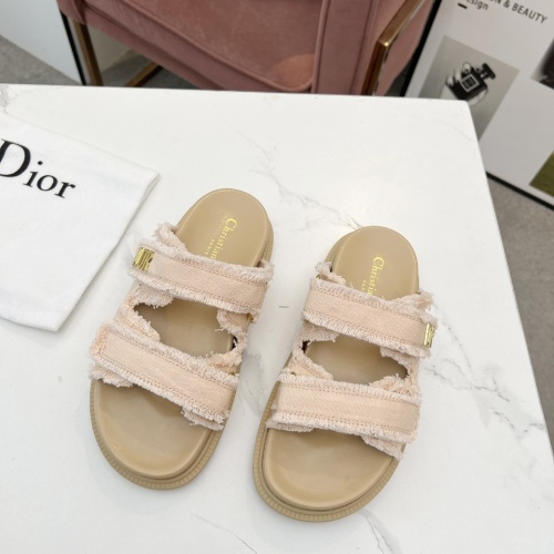 Cheap Christian Dior Slippers For Women #1210043 Replica Wholesale [$92.00 USD] [ITEM#1210043] on Replica Christian Dior Slippers