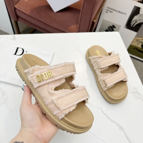 Cheap Christian Dior Slippers For Women #1210043 Replica Wholesale [$92.00 USD] [ITEM#1210043] on Replica Christian Dior Slippers