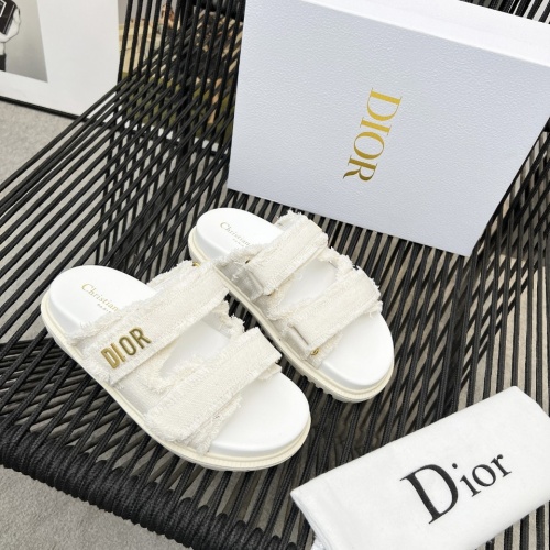 Cheap Christian Dior Slippers For Women #1210044 Replica Wholesale [$92.00 USD] [ITEM#1210044] on Replica Christian Dior Slippers