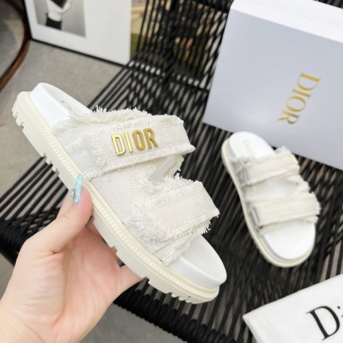 Cheap Christian Dior Slippers For Women #1210044 Replica Wholesale [$92.00 USD] [ITEM#1210044] on Replica Christian Dior Slippers