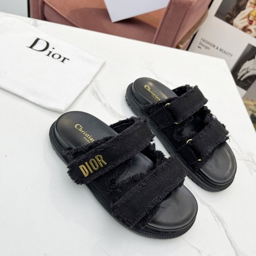 Cheap Christian Dior Slippers For Women #1210046 Replica Wholesale [$92.00 USD] [ITEM#1210046] on Replica Christian Dior Slippers