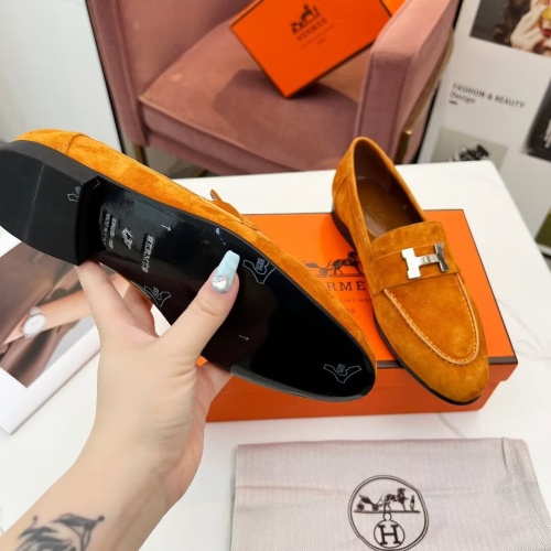 Cheap Hermes Leather Shoes For Women #1210088 Replica Wholesale [$96.00 USD] [ITEM#1210088] on Replica Hermes Leather Shoes