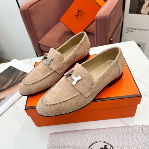 Cheap Hermes Leather Shoes For Women #1210090 Replica Wholesale [$96.00 USD] [ITEM#1210090] on Replica Hermes Leather Shoes