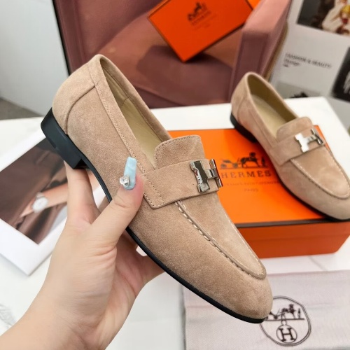 Cheap Hermes Leather Shoes For Women #1210090 Replica Wholesale [$96.00 USD] [ITEM#1210090] on Replica Hermes Leather Shoes