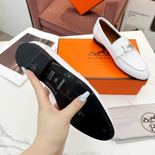 Cheap Hermes Leather Shoes For Women #1210093 Replica Wholesale [$96.00 USD] [ITEM#1210093] on Replica Hermes Leather Shoes