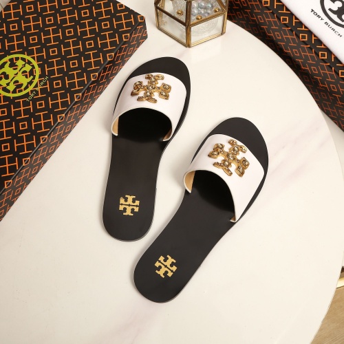 Cheap Tory Burch TB Slippers For Women #1210209 Replica Wholesale [$92.00 USD] [ITEM#1210209] on Replica Tory Burch TB Slippers