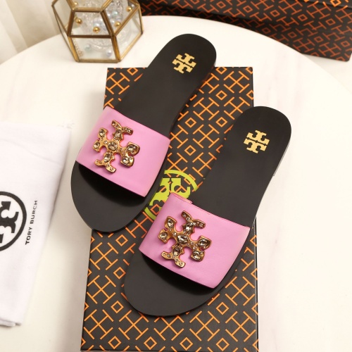 Cheap Tory Burch TB Slippers For Women #1210210 Replica Wholesale [$92.00 USD] [ITEM#1210210] on Replica Tory Burch TB Slippers