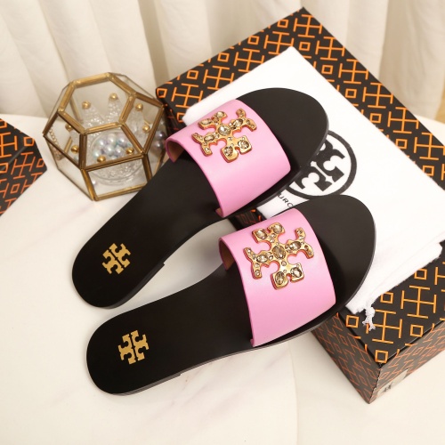 Cheap Tory Burch TB Slippers For Women #1210210 Replica Wholesale [$92.00 USD] [ITEM#1210210] on Replica Tory Burch TB Slippers