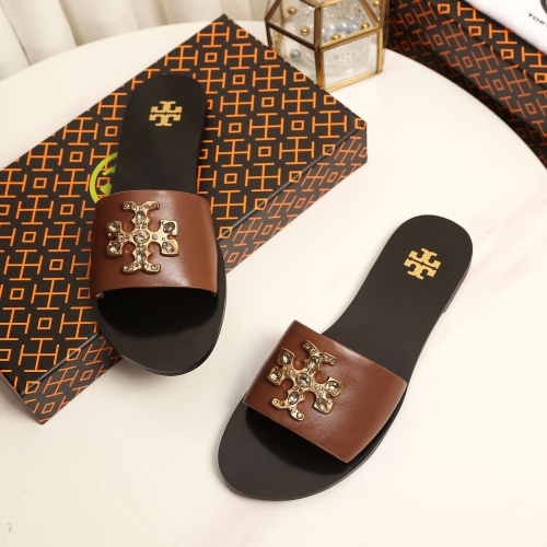 Cheap Tory Burch TB Slippers For Women #1210213 Replica Wholesale [$92.00 USD] [ITEM#1210213] on Replica Tory Burch TB Slippers