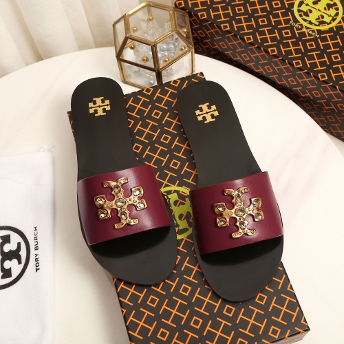 Cheap Tory Burch TB Slippers For Women #1210214 Replica Wholesale [$92.00 USD] [ITEM#1210214] on Replica Tory Burch TB Slippers