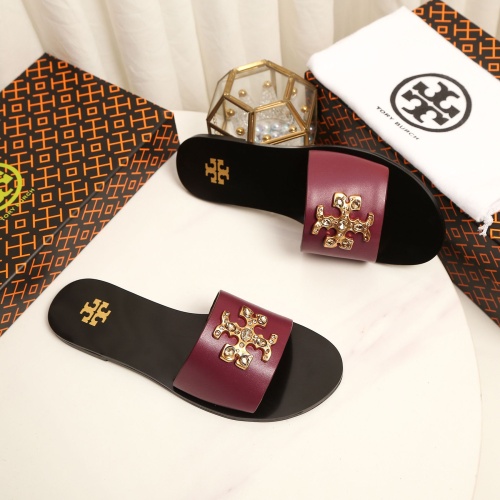 Cheap Tory Burch TB Slippers For Women #1210214 Replica Wholesale [$92.00 USD] [ITEM#1210214] on Replica Tory Burch TB Slippers