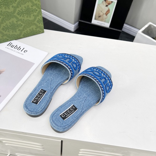 Cheap Gucci Slippers For Women #1210233 Replica Wholesale [$80.00 USD] [ITEM#1210233] on Replica Gucci Slippers