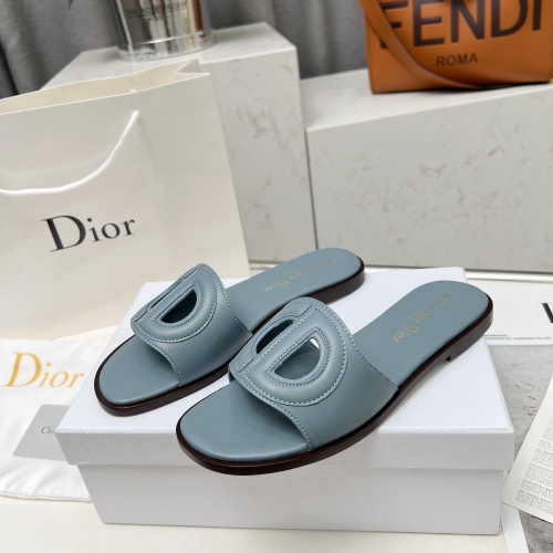 Cheap Christian Dior Slippers For Women #1210256 Replica Wholesale [$82.00 USD] [ITEM#1210256] on Replica Christian Dior Slippers