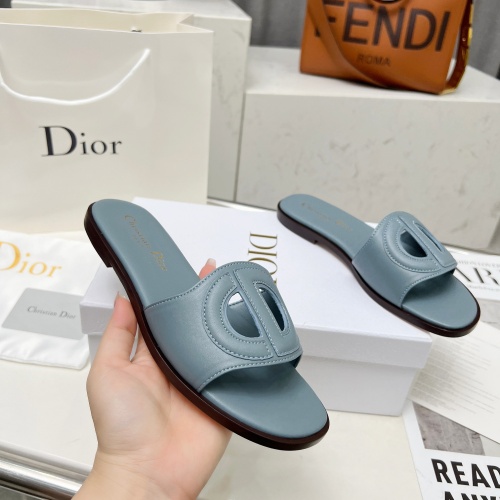 Cheap Christian Dior Slippers For Women #1210256 Replica Wholesale [$82.00 USD] [ITEM#1210256] on Replica Christian Dior Slippers