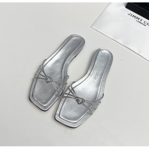 Cheap Jimmy Choo Slippers For Women #1210373 Replica Wholesale [$98.00 USD] [ITEM#1210373] on Replica Jimmy Choo Slippers