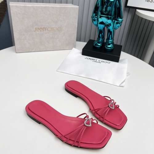 Cheap Jimmy Choo Slippers For Women #1210378 Replica Wholesale [$98.00 USD] [ITEM#1210378] on Replica Jimmy Choo Slippers