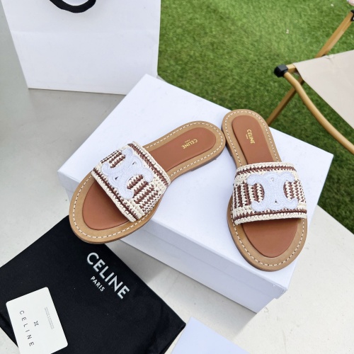 Cheap Celine Slippers For Women #1210389 Replica Wholesale [$85.00 USD] [ITEM#1210389] on Replica Celine Slippers