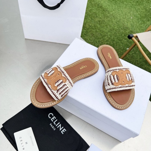 Cheap Celine Slippers For Women #1210390 Replica Wholesale [$85.00 USD] [ITEM#1210390] on Replica Celine Slippers