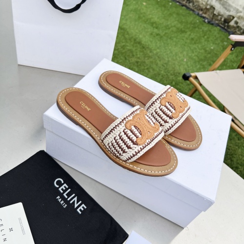 Cheap Celine Slippers For Women #1210390 Replica Wholesale [$85.00 USD] [ITEM#1210390] on Replica Celine Slippers