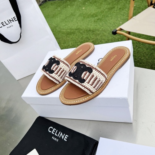 Cheap Celine Slippers For Women #1210391 Replica Wholesale [$85.00 USD] [ITEM#1210391] on Replica Celine Slippers