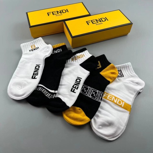 Cheap Fendi Socks #1210454 Replica Wholesale [$25.00 USD] [ITEM#1210454] on Replica Fendi Socks