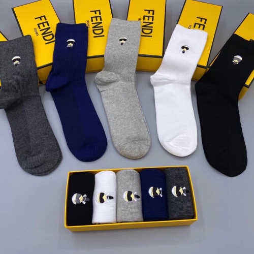 Cheap Fendi Socks #1210464 Replica Wholesale [$29.00 USD] [ITEM#1210464] on Replica Fendi Socks