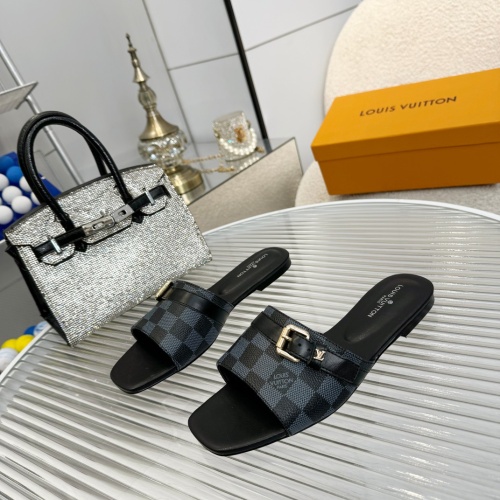 Cheap Louis Vuitton Slippers For Women #1210523 Replica Wholesale [$82.00 USD] [ITEM#1210523] on Replica Louis Vuitton Slippers