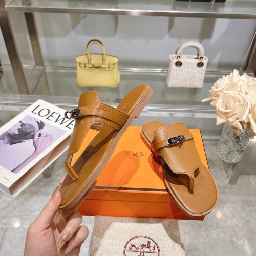 Cheap Hermes Slippers For Women #1210537 Replica Wholesale [$82.00 USD] [ITEM#1210537] on Replica Hermes Slippers