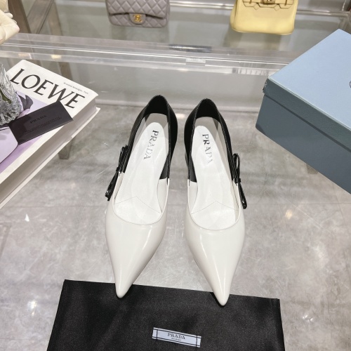 Cheap Prada High-heeled Shoes For Women #1210641 Replica Wholesale [$112.00 USD] [ITEM#1210641] on Replica Prada High-heeled Shoes