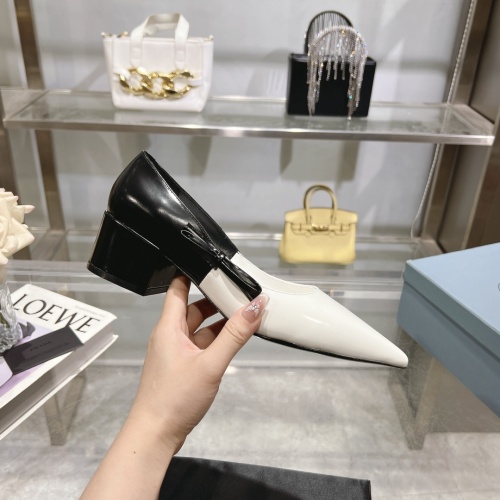 Cheap Prada High-heeled Shoes For Women #1210641 Replica Wholesale [$112.00 USD] [ITEM#1210641] on Replica Prada High-heeled Shoes