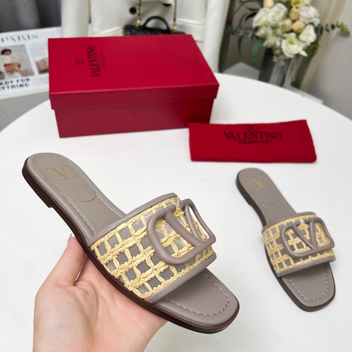 Cheap Valentino Slippers For Women #1210666 Replica Wholesale [$82.00 USD] [ITEM#1210666] on Replica Valentino Slippers