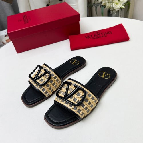 Cheap Valentino Slippers For Women #1210669 Replica Wholesale [$82.00 USD] [ITEM#1210669] on Replica Valentino Slippers