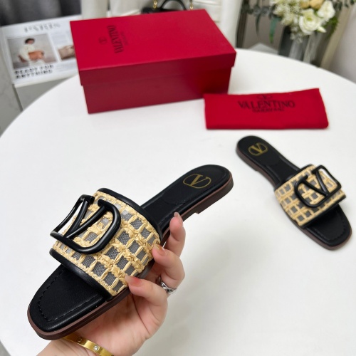 Cheap Valentino Slippers For Women #1210669 Replica Wholesale [$82.00 USD] [ITEM#1210669] on Replica Valentino Slippers