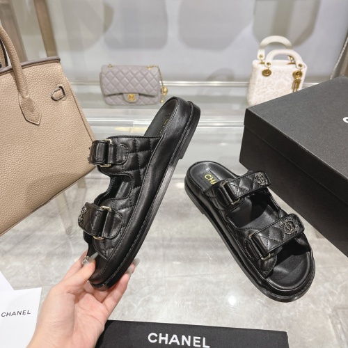 Cheap Chanel Slippers For Women #1210785 Replica Wholesale [$112.00 USD] [ITEM#1210785] on Replica Chanel Slippers