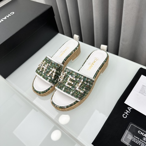 Cheap Chanel Slippers For Women #1210819 Replica Wholesale [$96.00 USD] [ITEM#1210819] on Replica Chanel Slippers