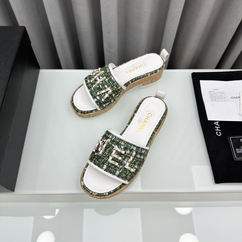 Cheap Chanel Slippers For Women #1210819 Replica Wholesale [$96.00 USD] [ITEM#1210819] on Replica Chanel Slippers