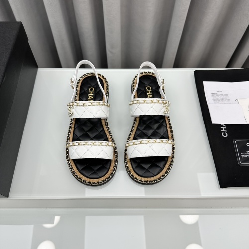 Cheap Chanel Sandal For Women #1210835 Replica Wholesale [$105.00 USD] [ITEM#1210835] on Replica Chanel Sandal