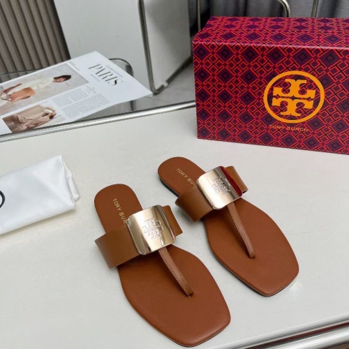 Cheap Tory Burch TB Slippers For Women #1210967 Replica Wholesale [$80.00 USD] [ITEM#1210967] on Replica Tory Burch TB Slippers