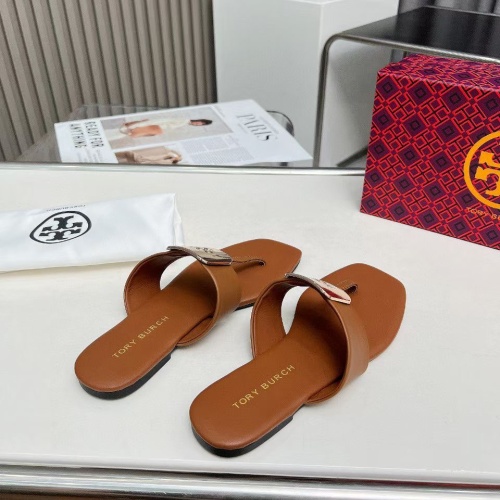 Cheap Tory Burch TB Slippers For Women #1210967 Replica Wholesale [$80.00 USD] [ITEM#1210967] on Replica Tory Burch TB Slippers